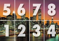 Фотошпалери флізелінові 366х254 см Wizard + Genius 960 Нью-Йорк Манхеттен 8 сегментів (7611487065210)+клей - вид 2 мініатюра