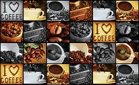 Флизелиновые фотообои в интерьере для кухни с чашками 312x219 см Я люблю кофе коллаж (3460VEXXL)+клей - вид 1 миниатюра