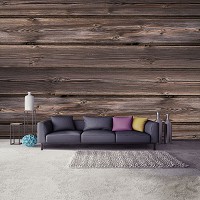 Текстура дерева флизелиновые фотообои 312x219 см Темно-коричневые доски (3524VEXXL)+клей