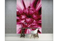 Флизелиновые фотообои 206x275 см Красный абстрактный цветок (3533VEA)+клей