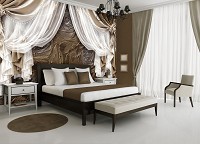 Популярные флизелиновые фотообои 416x254 см Коричневые шторы и розы  (3564VEXXXL)+клей