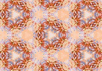 Флизелиновые фотообои в интерьере 312x219 см Геометрический узор из лепестков пионов (3573VEXXL)+клей