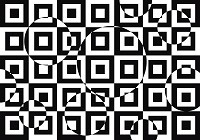 Флизелиновые фотообои 368x254 см Черно-белая абстракция из квадратов (3735V8)+клей