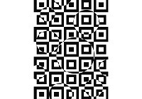 Флізелінові фотошпалери для зали 206x275 см Чорно-біла абстракція з квадратів (3735VEA)+клей - вид 1 мініатюра