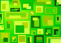 Флизелиновые фотообои на стену 416x254 см Зеленые прямоугольники (3740VEXXXL)+клей