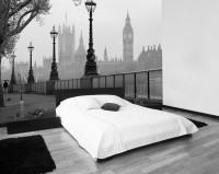 Фотошпалери 366х254 см Wizard + Genius 142 місто Лондон-туман 8 сегментів (7611487065050)+клей - вид 1 мініатюра