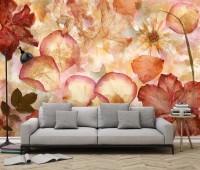 Фотошпалери флізелінові 366х254 см Wizard + Genius 963 Висушені квіти 8 сегментів (7611487064862)+клей - вид 1 мініатюра