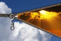 Флизелиновые фотообои в спальню 3д 254x184 см Небо (4-006V4)+клей