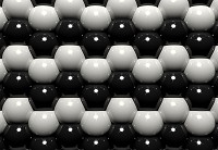 Красивые флизелиновые фотообои в гостиную 368x254 см 3Д Белые и черные шары (502V8)+клей