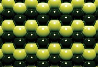 Флизелиновые фотообои 3 д в зал 254x184 см Зеленые и черные шары (503V4)+клей