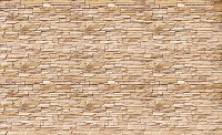 Флизелиновые фотообои кирпичиком 368x280 см Стена из декоративного светло-коричневого камня (761V10) +клей - вид 1 миниатюра