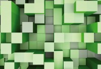 Фотообои 3D фигуры 368х254 см Wizard+Genius Зеленая матрица (5002-4P-1)+клей - вид 3 миниатюра