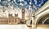 Флизелиновые фотообои город 368x254 см Биг Бен и Англия (844V8)+клей