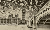 Флизелиновые фотообои в зал 416x254 см город Лондон Биг Бен (845VEXXXL)+клей