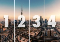 Фотошпалери флізелінові 3D місто Дубай 368х254 см Wizard + Genius (5052-4V-1)+клей - вид 3 мініатюра