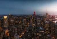 Фотошпалери флізелінові 3D 368х254 см Wizard + Genius Вечерний город Нью-Йорк (5059-4V-1)+клей - вид 1 мініатюра