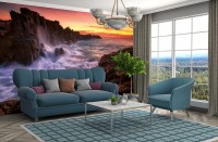 Фотообои флизелиновые 3D природа 368х254 см Wizard+Genius Море и скалы (5085-4V-1)+клей