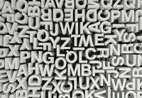 Фотообои флизелиновые 3D фигуры 368х254 см Wizard+Genius Буквы (5172-4V-1)+клей