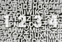 Фотошпалери флізелінові 3D фігури 368х254 см Wizard + Genius Букви (5172-4V-1)+клей - вид 1 мініатюра