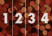 Фотошпалери флізелінові 3D фігури 368х254 см Wizard + Genius Червоні кола (5174-4V-1)+клей - вид 3 мініатюра