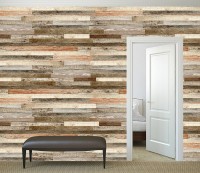 Фотообои флизелиновые 368х254 см Wizard+Genius Доски разного цвета (5191-4V-1)+клей