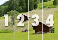 Фотообои 3D природа 368х254 см Wizard+Genius Домики в лесу (5185-4P-1)+клей - вид 2 миниатюра
