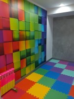 Флизелиновые 3д фото обои квадраты 312x219 см Кубики цвета радуги (3700VEXXL)+клей - вид 7 миниатюра