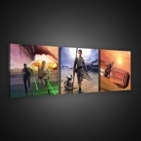 Модульна картина на полотні 3x25x25 см Зоряні війни - Рей (PSD1953S13)