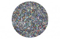 Голографический блеск серебро полоска(люрекс)