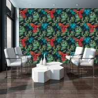 Флізелінові фото шпалери абстракція в інтер'єрі Папуга (11088V)+клей - вид 5 мініатюра