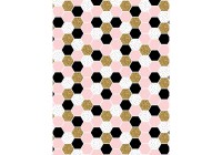 Флізелінові фотошпалери з геометричними фігурами 184x254 см Декор із шестикутної мозаїки (10754V4A)+клей - вид 1 мініатюра