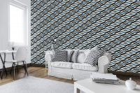 Флизелиновые фотообои для спальни 416x290 см Ромбы 3Д абстракция в геометрии (11131VEXXXXL) +клей