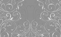 Искусство флизелиновые фотообои 416x254 см Белый орнамент на сером фоне (2958VEXXXL) +клей