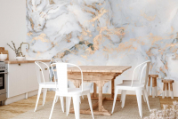 Фотообои с изображением мрамора под размер, материал – винил на флизелиновой основе - вид 3 миниатюра