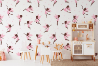 Фотошпалери з зображенням дитячої тематики космосу під розмір, матеріал - вініл на флізеліновій основі - вид 9 мініатюра