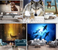 Фотошпалери з тваринами під розмір, матеріал - вініл на флізеліновій основі