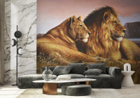 Фотошпалери з тваринами під розмір, матеріал - вініл на флізеліновій основі - вид 5 мініатюра