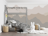 Фотообои винил на флизелине 297x260 см Контур холмов в бежевом цвете (13712W8) - вид 2 миниатюра