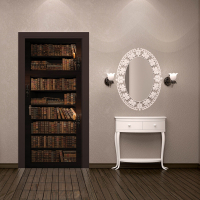 Фотообои флизелиновые 91x211 см Библиотека полна книг с клеем (3690VET)