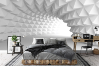 Фотошпалери флізелінові 3D просторовий тунель білий оптичний з клеєм 300х210 см (14183VX6) - вид 2 мініатюра