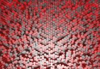 Фотообои 3D фигуры 368х254 см Wizard+Genius Красные шестигранники (5020-4P-1)+клей - вид 1 миниатюра