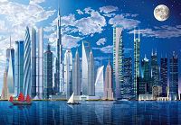 Фотообои 366х254 см Wizard+Genius 120 Самые высокие небоскребы в мире 8 сегментов (7611487001201)+клей